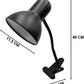 Lampada da Tavolo con Pinza – Attacco E27, Braccio Flessibile 40 cm, Metallo, Luce Direzionabile, Max 60W – Studio, Scrivania, Cameretta D21