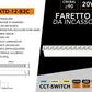 Faretto LED Lineare da Incasso 20W, CCT Switch 3000K/4000K/5700K, CRI≥90, UGR<13, Luce Antiriflesso, 12 LED, Faretto Rettangolare da Soffitto per Negozi, Uffici e Casa, Bianco/Nero, XTD-12