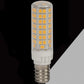 Lampadine LED E14 7W 820LM 3000K, 10 Pezzi, Luce Calda, Formato Compatto 19x73mm, 220-240V, SPARAC-E14-7W-CE2-3