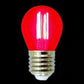 Lampadine LED E27 G45 4W, Confezione da 5 Pezzi, 440LM, 3000K/4000K/6500K e Colori Rosso Verde Blu, Lampadine Decorative in Vetro Trasparente, Luce a 360°, Basso Consumo, Modello G45A-T