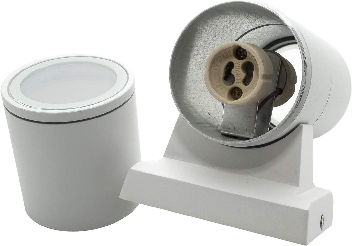 Applique da Esterno 2xGU10 IP55 – Lampada da Parete LED per Esterni a Doppia Luce su e Giù, Design Moderno in Alluminio, Impermeabile, per Facciata, Giardino o Ingresso ES01