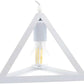 Lampadario moderno a triangolo senza lampadina E 27, in ferro stile moderno  A35