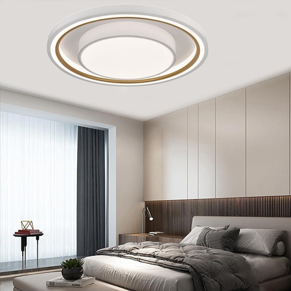 TEKHOME Plafoniera a led 35 watt tonda tecnologia CCT tre colorazione di luce gestibile con telecomando e App lampada da soffitto PN-31-3C