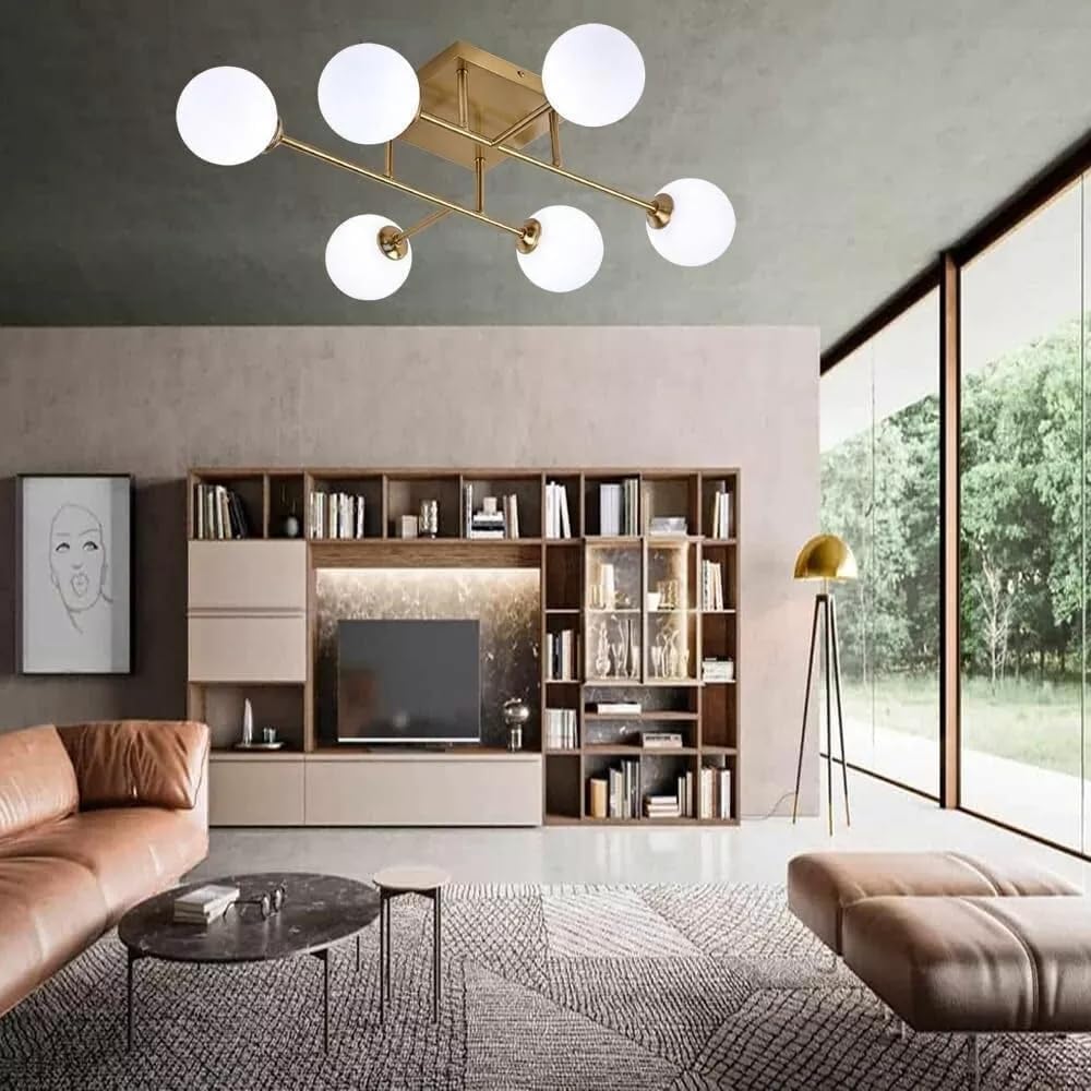 Plafoniera da soffitto a 6 sfere C77