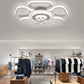 EKHOME Plafoniera led 50 watt a forma di fiore con pendenti in acrilico lampadario da soffitto lampada moderna bianca a luce fredda 6500k calda 3000k naturale 4000k C42
