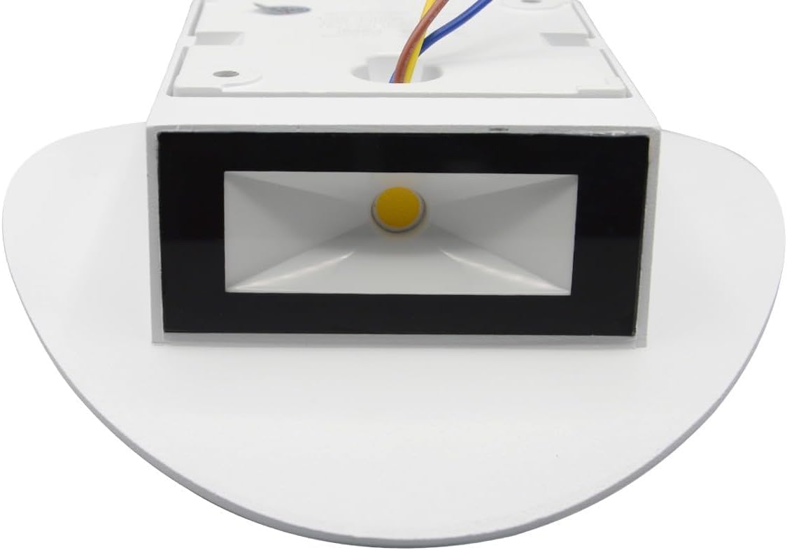 Plafoniera LED da Esterno 12W IP65 – Lampada da Parete Rotonda Moderna, Alluminio Bianco, Luce 3000K/4000K/6500K, Ideale per Interni ed Esterni ES65