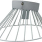 TEKHOME Plafoniera E27 a soffitto a forma di cesta, Max 60W, Corpo bianco in metallo, Interno, Modello C70