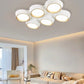 TEKHOME Plafoniera a led 120 watt lampadario da soffitto 6 cerchi irregolari luce 3000K 4000K 6500K C51
