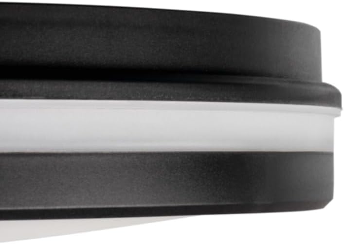 Plafoniera LED IP65 29W CCT 3000K-4000K-6500K Ø235mm, Lampada da Soffitto per Interno/Esterno, Ultra Luminosa 3940LM, Colore Nero/Bianco, ESS-02