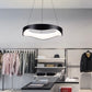 TEKHOME Lampadario plafoniera led a onda 38 w 3 colori luce bianca calda naturale A67 (BIANCO 3 COLORE)