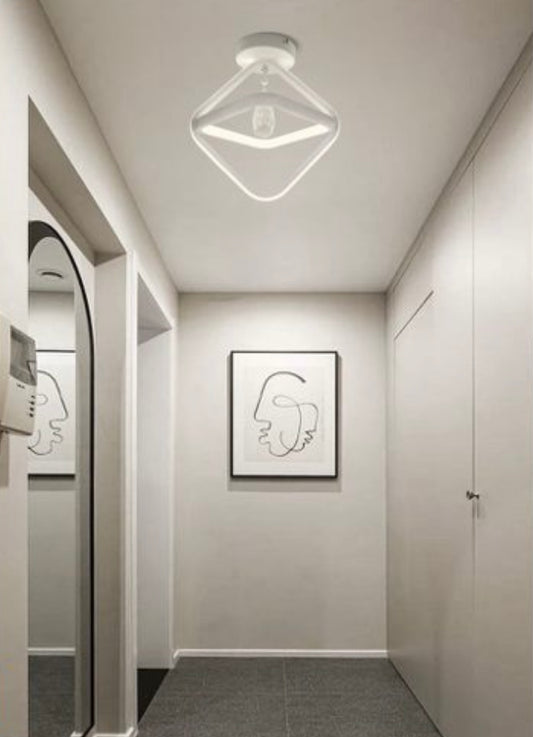 TEKHOME Lampadario led moderno 25 watt forma rombo plafoniera lampada da soffitto luce 3000K/4000K/ 6500K 2000Lm PN-03