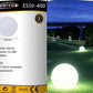 Lampada da Giardino a Sfera IP65 per Esterni, Attacco E27, 12–24V, Luce Decorativa per Giardino, Terrazza e Vialetti – Serie ES50