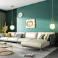 Lampadario a sospensione lampada moderna da soffitto con corpo in metallo color bronzo e sfera in vetro attacco per lampadina G9 (Oro, 1 Sfera struttura ovale) A96