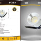 Faretti LED da Incasso 3W, Kit da 5 Pezzi, COB LED 300 lm, Foro Ø35 mm, 3000K/4000K/6500K, Fascio 30°, AC 100-240V, Corpo in Alluminio, Faretto da Soffitto per Casa, Negozi e Uffici,P-29