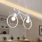 lampadario pendente bike LED lampada a sospensione bicicletta arredamento moderno doppio portalampada attacco E27 luci intercambiabili  A10