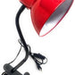 Lampada da Tavolo con Pinza – Attacco E27, Braccio Flessibile 40 cm, Metallo, Luce Direzionabile, Max 60W – Studio, Scrivania, Cameretta D21