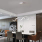 TEKHOME Lampadario led a sospensione 28 watt lampada moderna a onda twist bianco luce fredda 6500k calda 3000k naturale 4000k B56-A3C