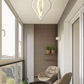 TEKHOME Lampadario Plafoniera A Soffitto 2 Cuori Pendente Luce 6500k 4000k 3000k Pn-01