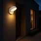 Applique LED da Esterno 12W IP54, Lampada da Parete Moderna Rotonda in Alluminio e Vetro, 720LM, Impermeabile per Facciata, Balcone e Giardino 570