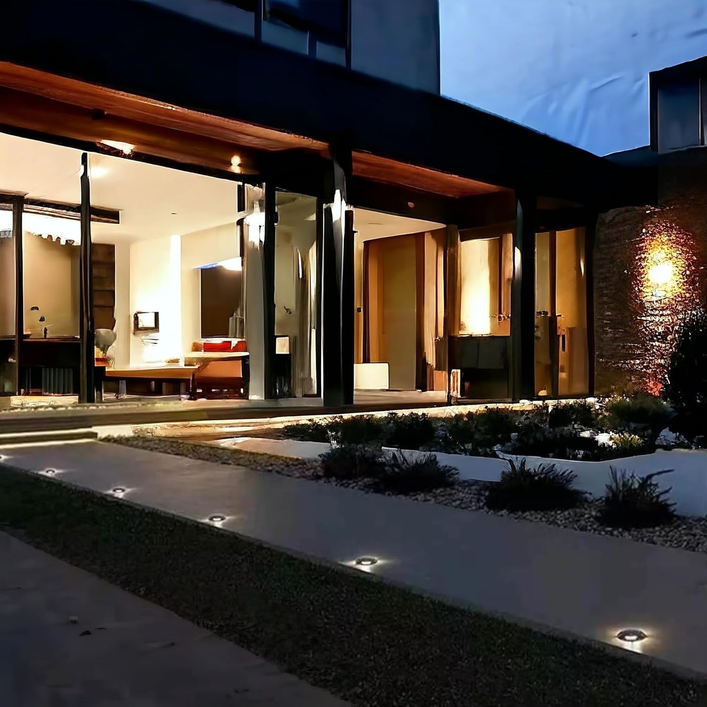 Faretto da Incasso da Terra LED IP67 1W per Esterno, Corpo Nero, Ultra Resistente, Illuminazione per Giardino, Scale, Percorsi – 360° Fascio Luminoso-324