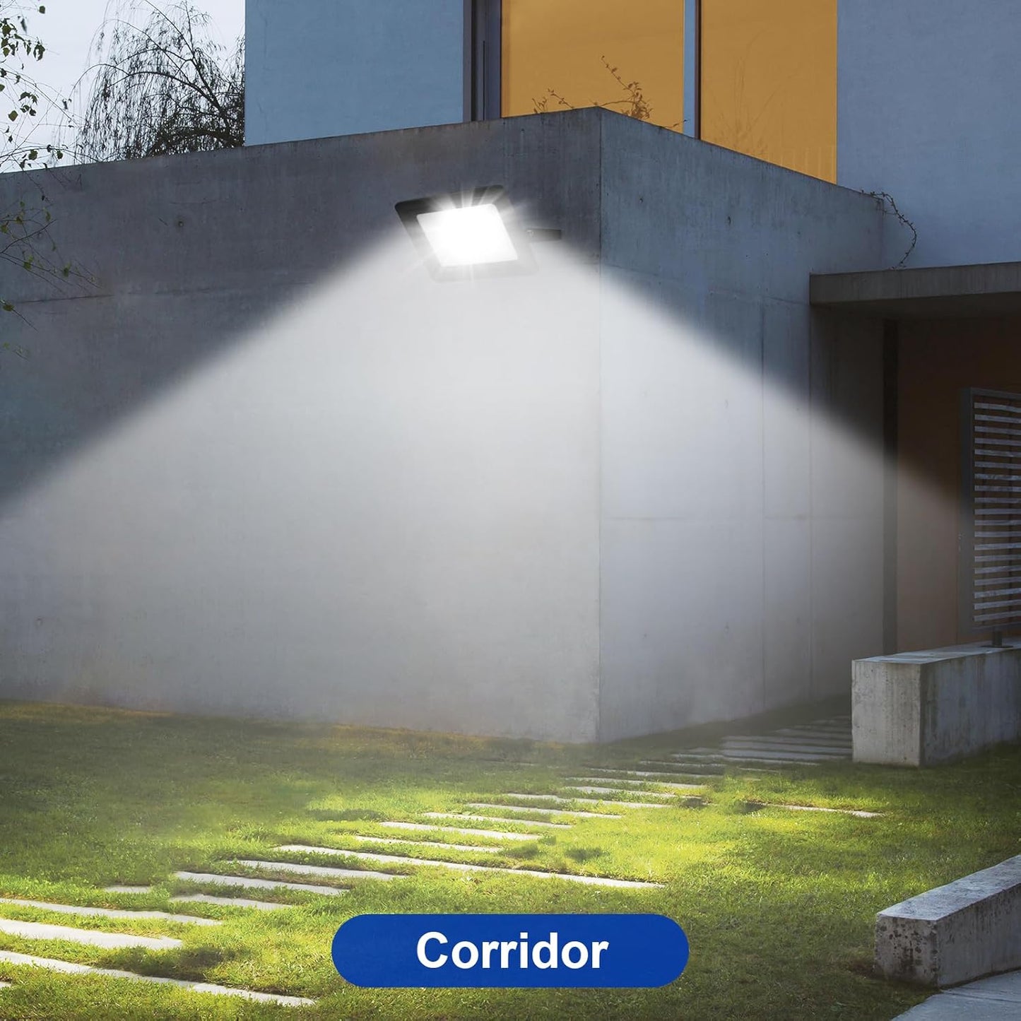 Faretto LED da Esterno IP65 – CCT Switch 3000K/4000K/6500K, 10W–50W, Faro LED Impermeabile per Giardino, Cortile, Garage- Serie AC