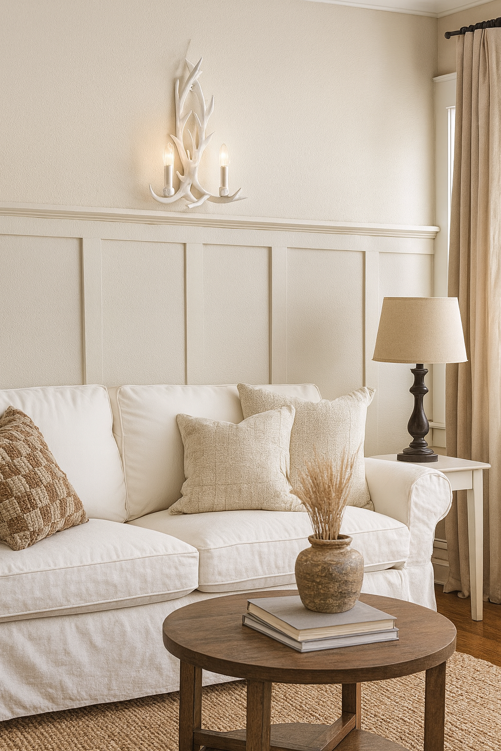 TEKHOME Applique da Parete Artistica a 2 Luci, Stile Ramo Bianco, Attacco E14, Struttura in Resina, Design Decorativo per Camera da Letto, Soggiorno e Corridoio E45-B