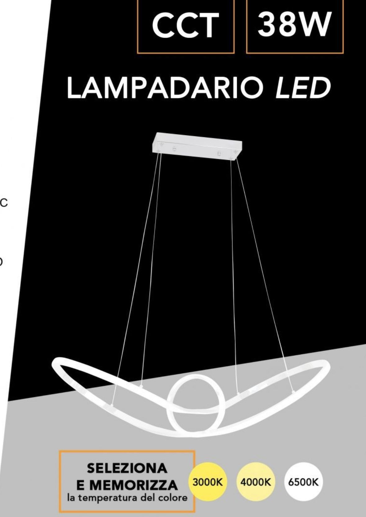 Lampadario LED Moderno FIOCCO 38W A07