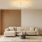 Plafoniera LED 56W Moderna a Soffitto, Luce CCT 3000K-4000K-6500K Selezionabile, Design Creativo Bianco, Lampada da Soffitto per Soggiorno Camera da Letto, PN-35B3C