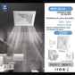 Aspiratore da Muro 8”, Ventola di Scarico per Bagno e Cucina, 25W, 150 m³/h, Silenzioso 35 dB, Motore in Rame, Installazione a Parete – E-GD-A8