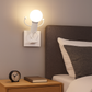 TEKHOME Applique da Muro E27 Design Moderno Metallo, Lampada da Parete con Portalampada E27, Bianco/Nero, per Soggiorno Camera da Letto AQ50