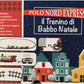 Polo Nord Express Trenino di Babbo Natale con Luci e Suoni | Locomotiva Natalizia Classica con Slitta di Babbo Natale, Binari, Effetti Luminosi e Sonori, 20 Pezzi, Giocattolo Natalizio 107005