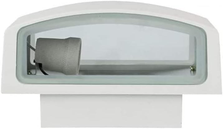 Applique lampada da muro parete in alluminio e vetro per esterno casa locali terrazza IP65 con attacco per lampadine E27 [lampadina esclusa] ES29