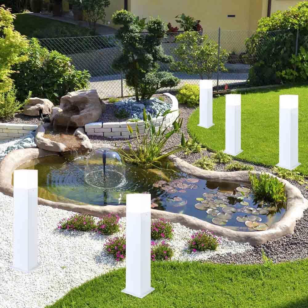 Lampione da Giardino Esterno IP44 con Attacco E27, Palo Luce da Esterno in Alluminio, Colonna Luminosa per Giardino, Vialetto, Terrazza – 440mm-B440