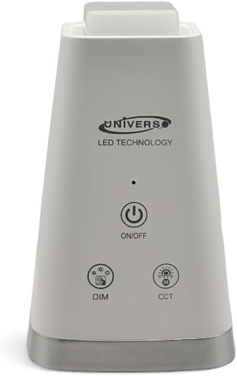 Lampada da Tavolo LED Ricaricabile 6W – Senza Fili, 3 Temperature di Colore 3000K/4000K/6500K, Orientabile, Batteria Integrata, Luce per Scrivania e Comodino BL-1008