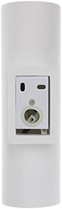 Applique da Parete in Gesso Verniciabile Doppio Fascio di Luce, 2x GU10, Bianco, Design Moderno per Interni – GS-E50