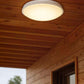 Plafoniera LED da Soffitto Esterno 24W IP65 – Lampada Impermeabile per Balcone, Garage e Corridoio, 2700LM, in ABS+PS, Luce Calda/Naturale/Fredda ES52