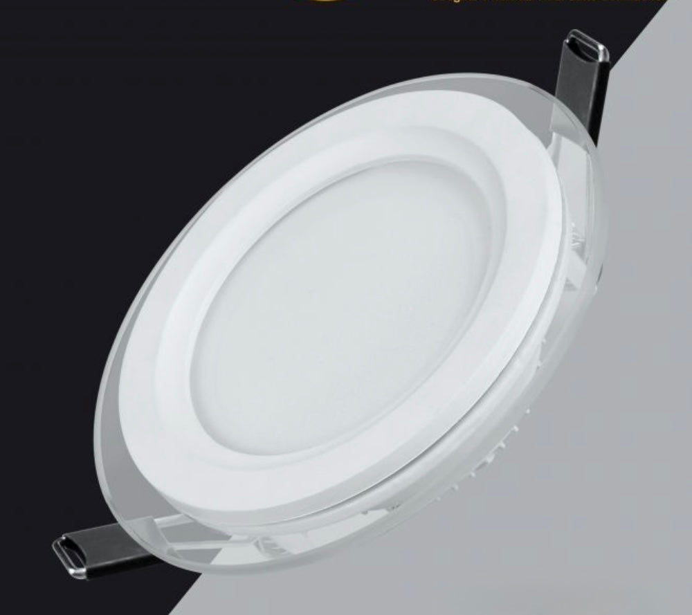 Faretto LED da Incasso Rotondo 9W 780LM, 3 Colori Selezionabili 3000K 4000K 6500K, Pannello LED Ø120mm, Foro Ø95mm, Fascio 120°, CRI≥80, 1 Pezzo, P-94E-T3C
