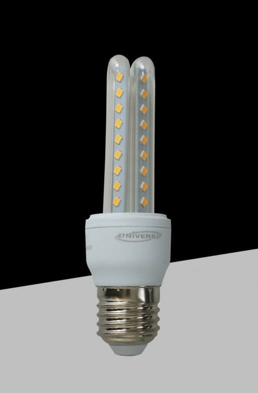 Lampadine LED E27 6W, Confezione da 10 Pezzi, 540LM, 3000K/4000K/6500K, Luce Calda, Naturale e Fredda, Lampadina LED a U, CRI>80, Illuminazione 360°, Risparmio Energetico, Modello E27-U-6W