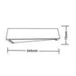 TEKHONE Applique da Parete in Gesso Moderna Bianco – Lampada da Muro 2xG9, Verniciabile, Illuminazione Indiretta per Soggiorno e Camera – GS-E76