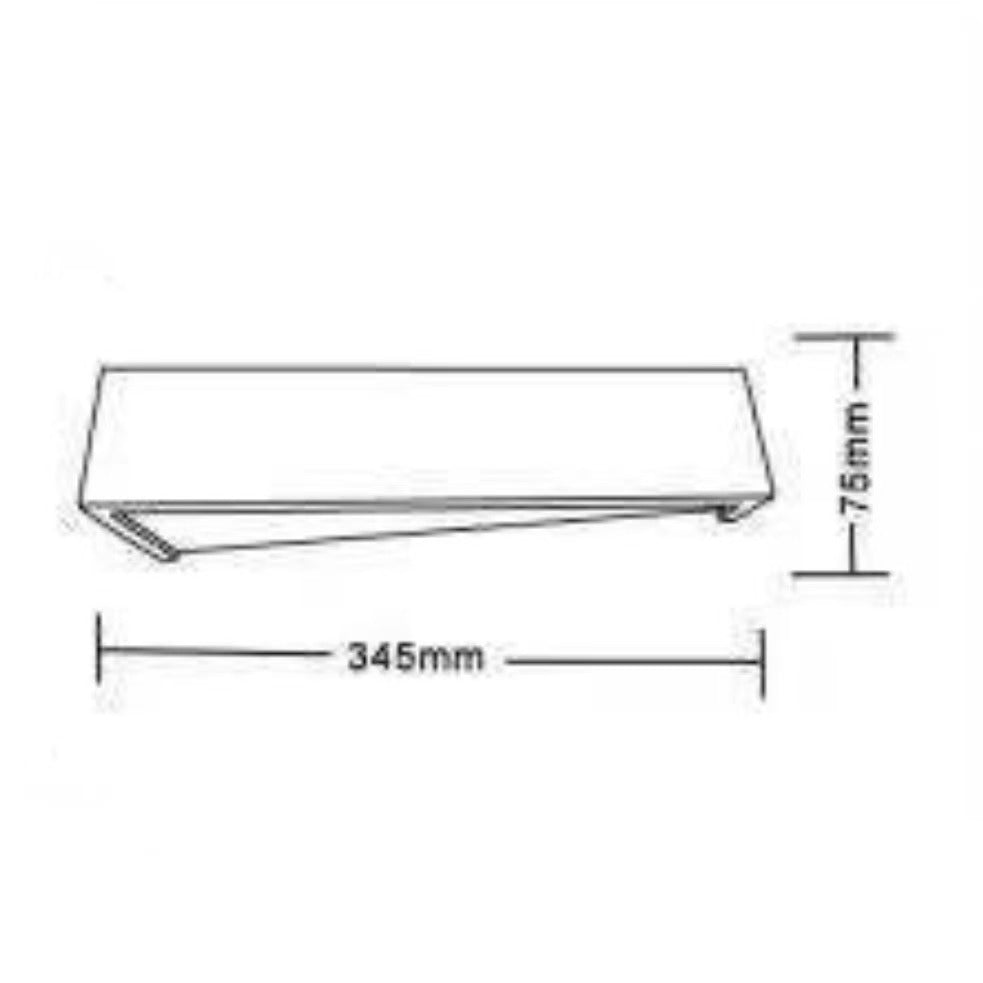 TEKHONE Applique da Parete in Gesso Moderna Bianco – Lampada da Muro 2xG9, Verniciabile, Illuminazione Indiretta per Soggiorno e Camera – GS-E76