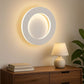 TEKHOME Applique LED da Parete 15W Rotonda Moderna 3 Colori 3000K-6500K Bianca, Lampada da Muro Creativa per Camera da Letto, Soggiorno, Corridoio AQ17-3C
