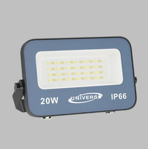 Faro LED Esterno CCT IP66 – 10W/20W/30W/50W/100W/200W – Selettore 3000K-4000K-6500K – Faretto LED da Esterno in Alluminio, Bianco o Grigio FT01