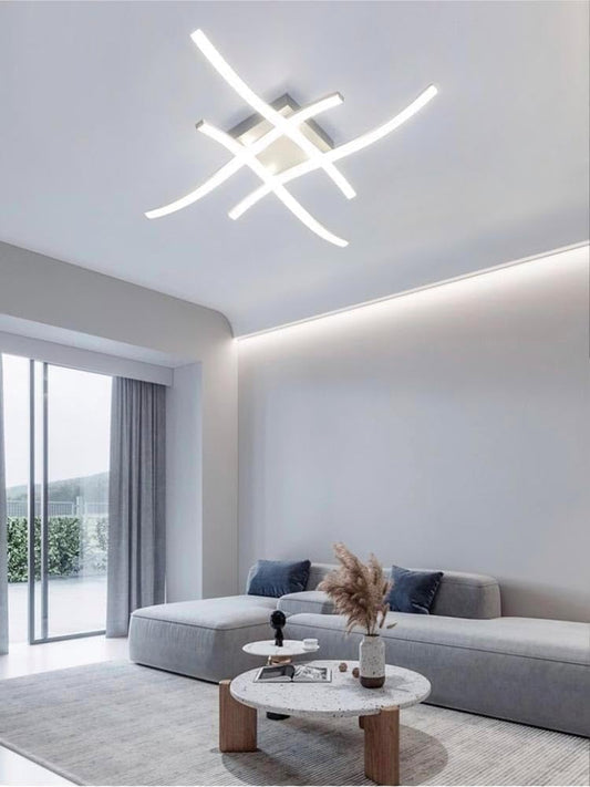TEKHOME Plafoniera led luce bianca calda naturale lampadario 31 w 3 colori stile moderno C05-3C
