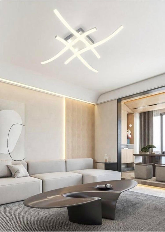 TEKHOME Plafoniera led luce bianca calda naturale lampadario 31 w 3 colori stile moderno C05-3C