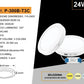 Pannello LED Rotondo da Soffitto 24W 2400LM, 3 Temperature Colore Selezionabili 3000K 4000K 6500K, Plafoniera LED Ø300mm, Altezza 35mm, Fascio 120°, CRI≥80, IP20, 1 Pezzo, P-300B-T3C