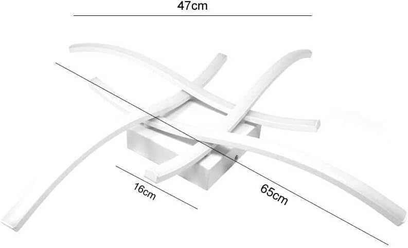 TEKHOME Plafoniera led luce bianca calda naturale lampadario 31 w 3 colori stile moderno C05-3C