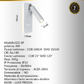 TEKHOME Applique da Parete LED 6W con Interruttore, Lampada da Comodino Orientabile, Luce 3000K-6500K Design Moderno in Alluminio, per Camera da Letto e SoggiornoE20