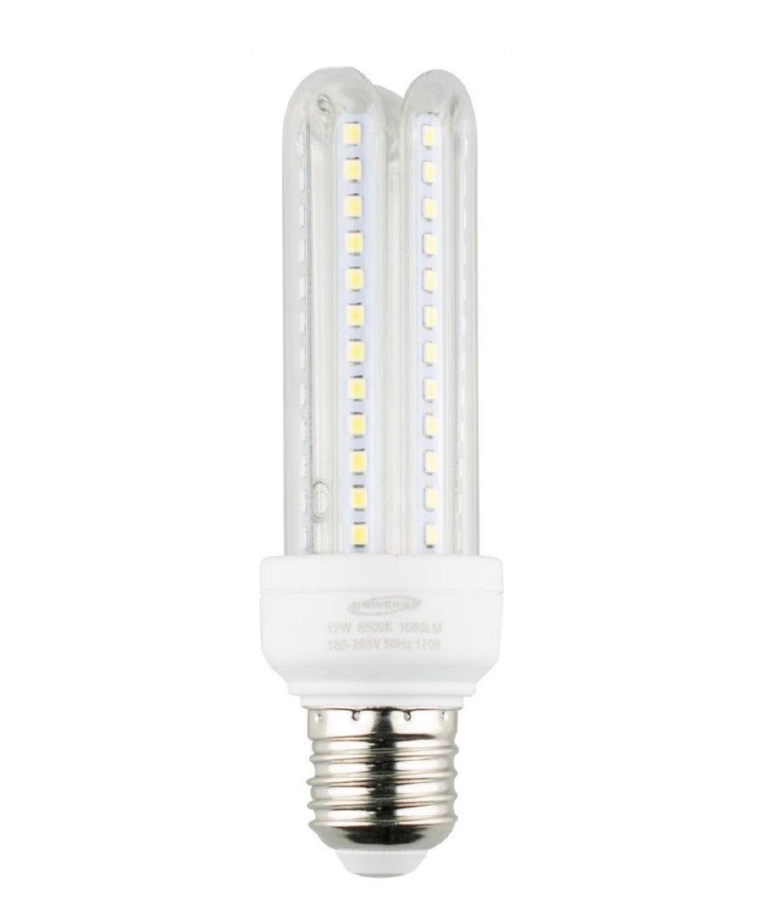 Lampadine LED E27 12W, Confezione da 6 Pezzi, 1080LM, 4000K Luce Naturale, Lampadina LED a Mais 3U, Fascio Luminoso 360°, CRI>80, Basso Consumo Energetico, Non Dimmerabile, Modello 3U-06TN