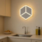 TEKHOME Applique da Parete LED 12W Forma Cubo Geometrico Bianco, Lampada da Muro Moderna 3000K-6500K CCT, Illuminazione Decorativa Interna Camera da Letto e Soggiorno AQ11-3C
