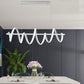 TEKHOME Lampadario led a sospensione 60 watt lampada twist bianco stilizzato luce fredda calda o naturale A68-B3C